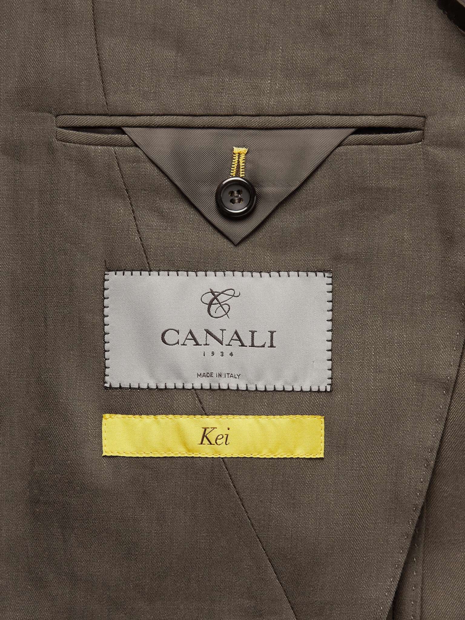 Kei Slim-Fit Linen and Wool-Blend Suit Jacket - 6