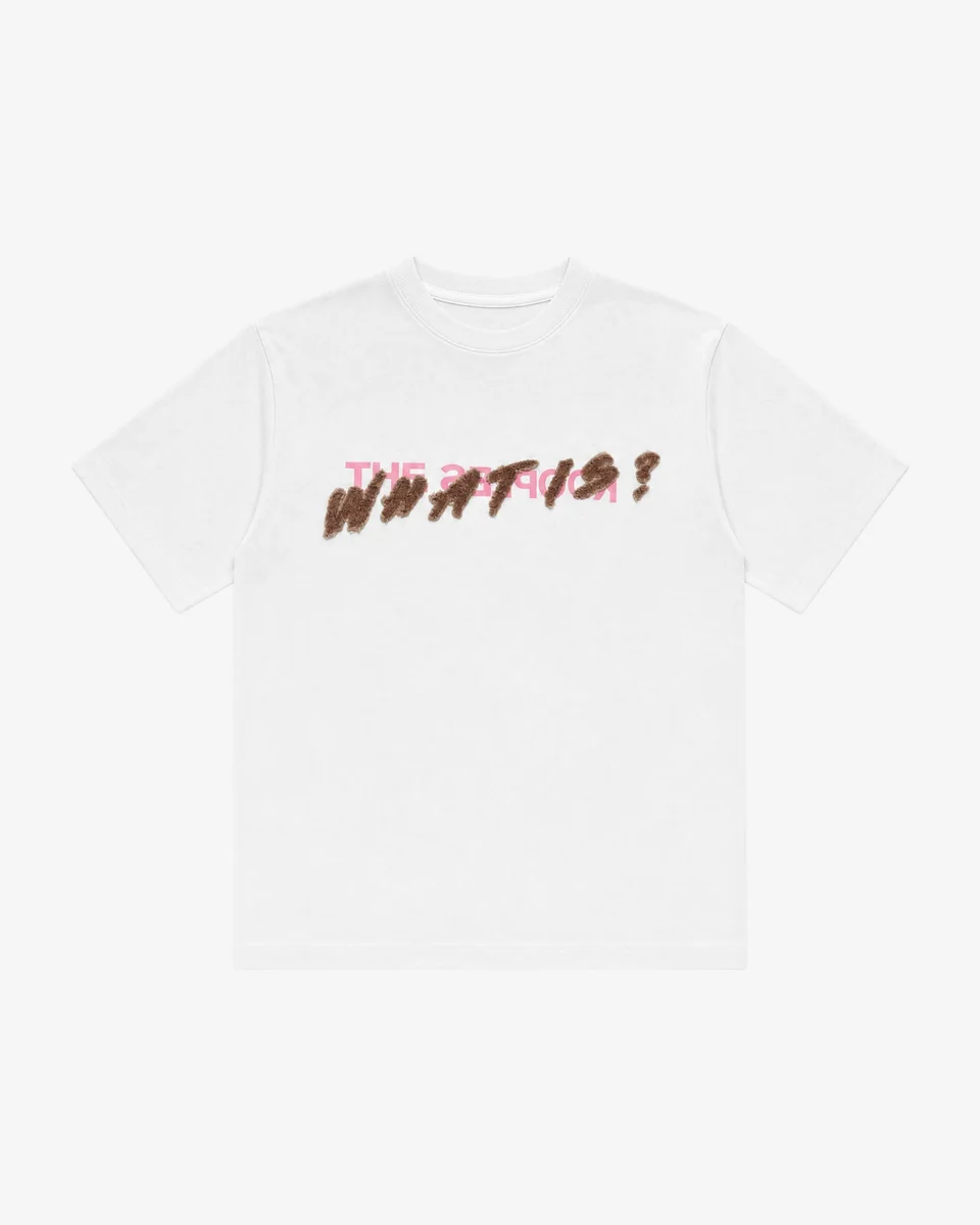 WHITE 'WHAT IS' T-SHIRT - 1