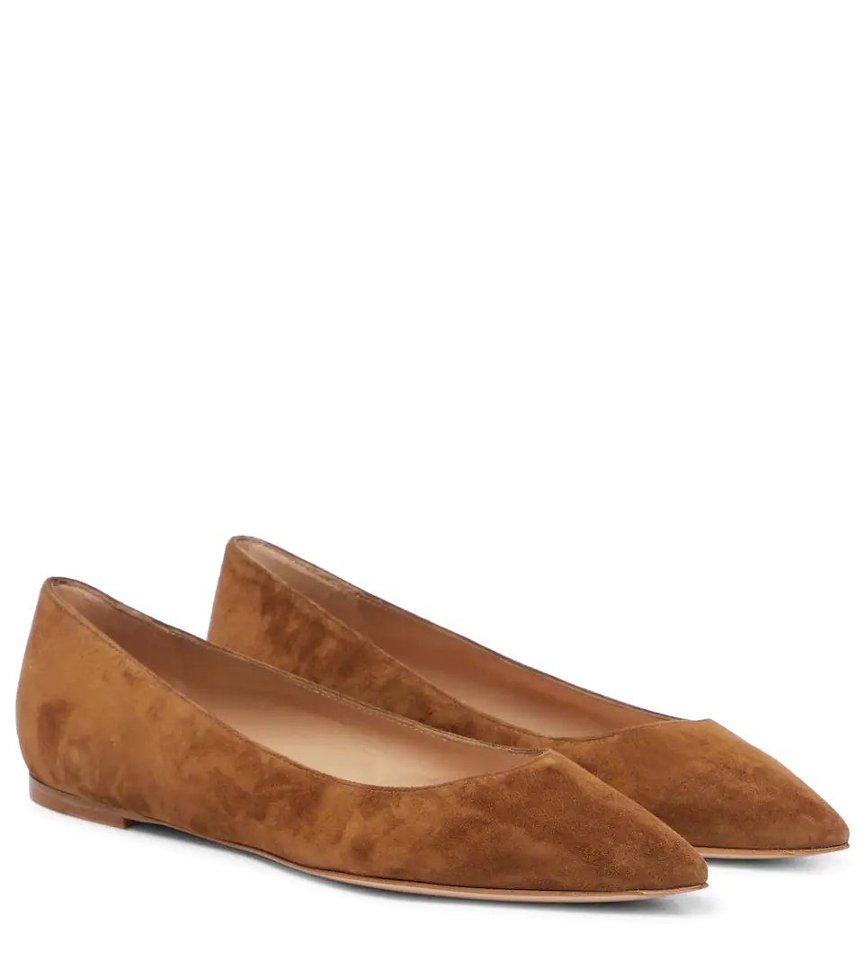 Gianvito suede ballet flats - 1