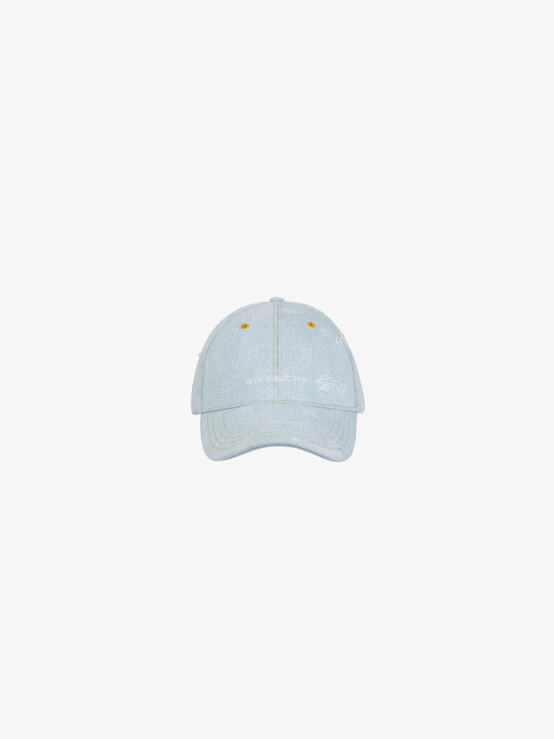 GIVENCHY CAP IN 4G WASHED DENIM 1