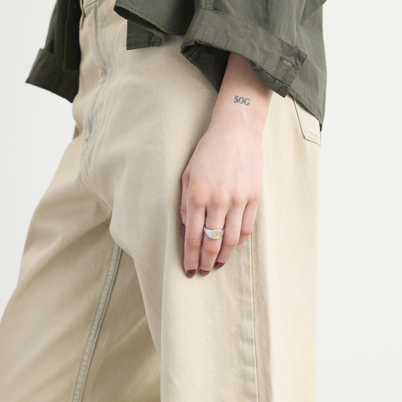 TOM WOOD Tom Wood Small Mined Diamond Ring outlook
