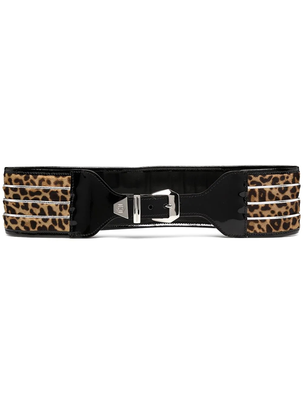 leopard-print waist belt - 1