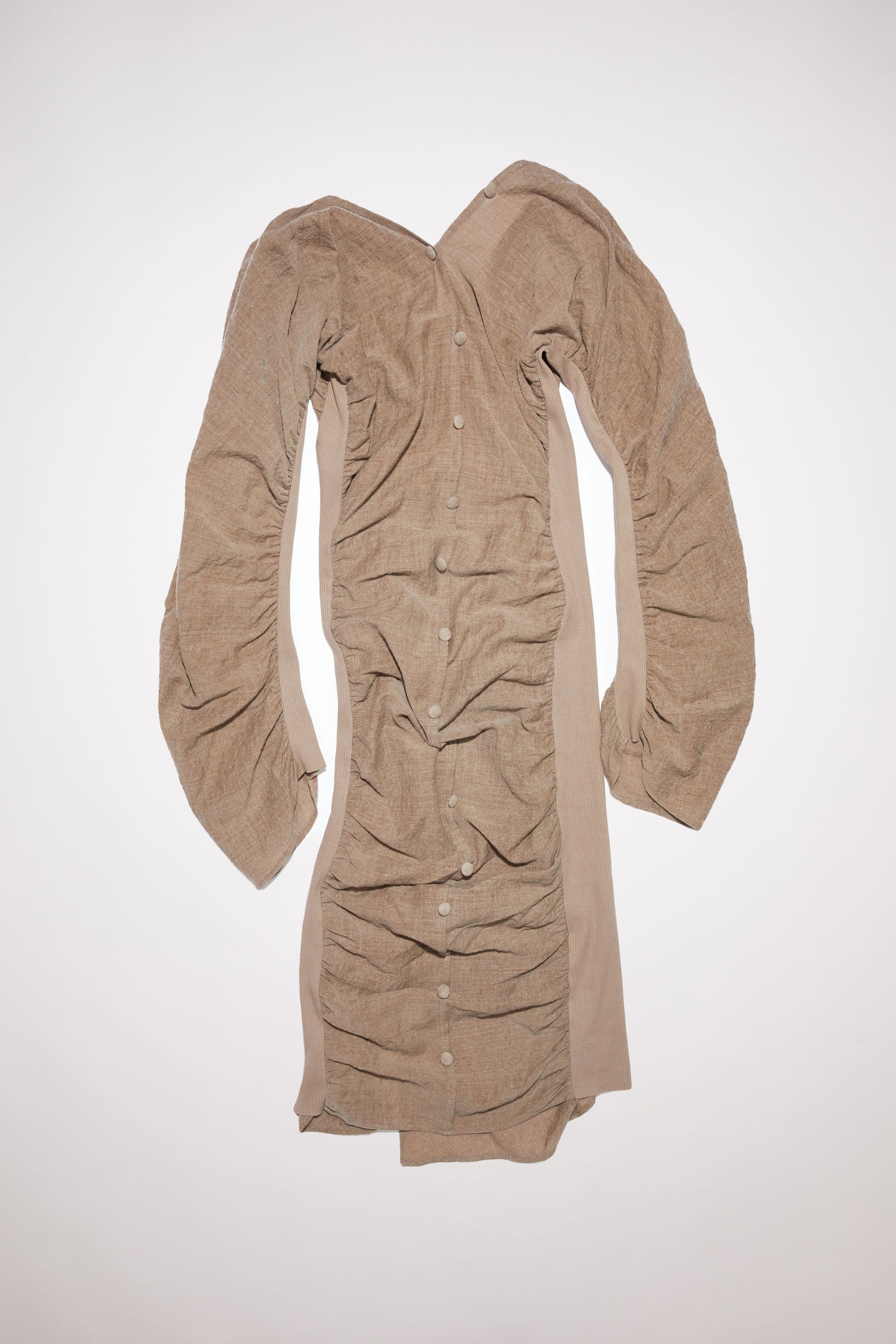 Full length dress - Dusty brown - 4