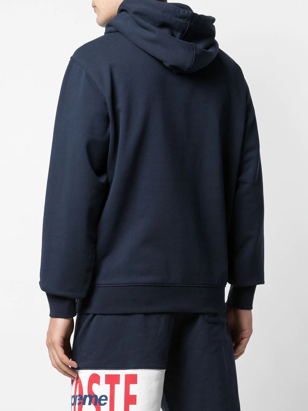 x Lacoste logo panel hoodie - 4