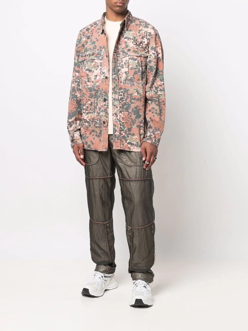 camouflage-print cotton shirt - 2