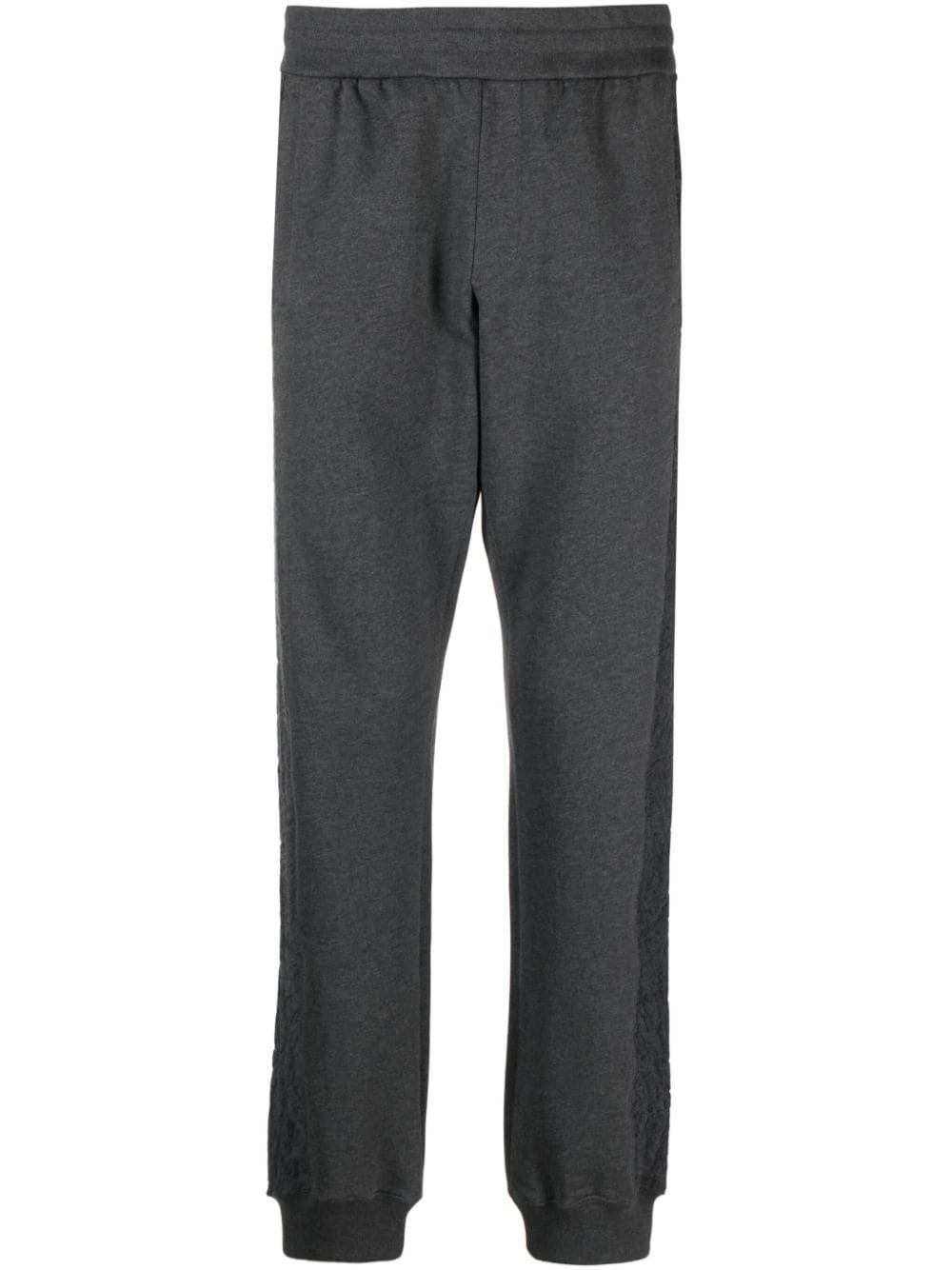 Barocco-motif tapered track pants - 1
