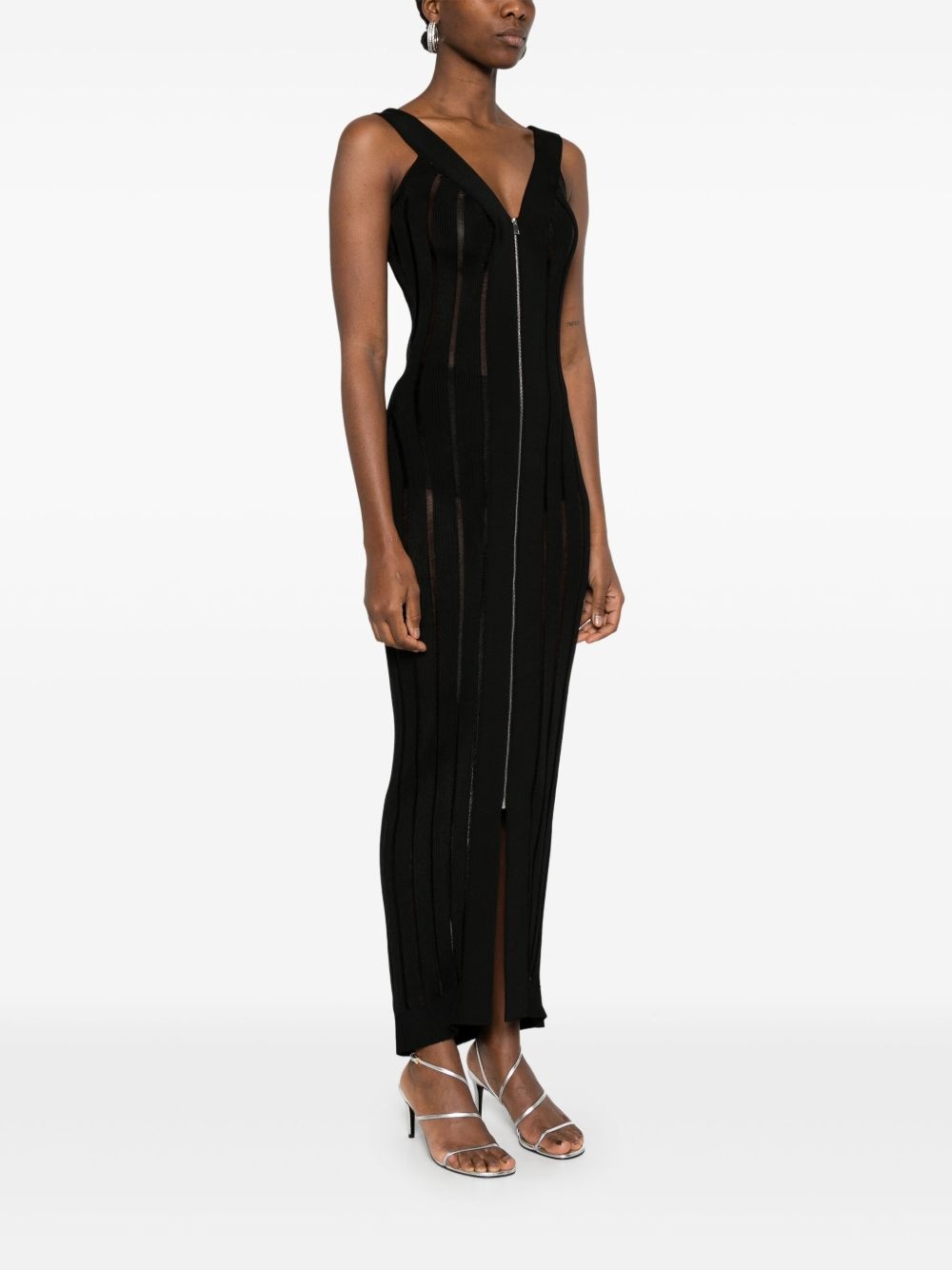 ribbed-knit maxi dress - 3