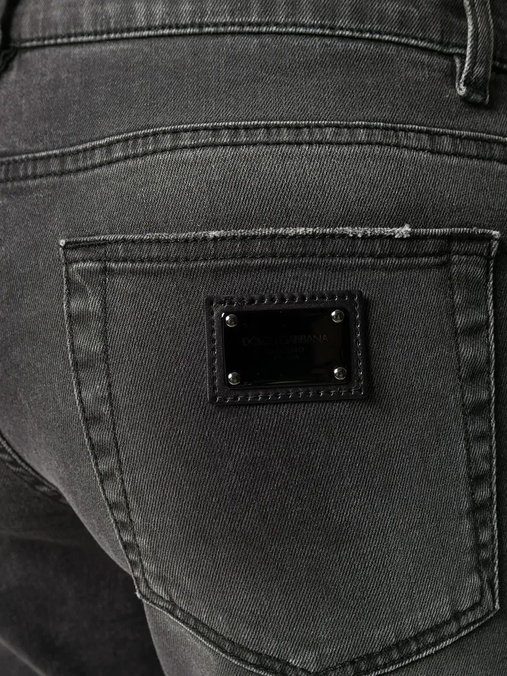 logo plaque jeans - 5