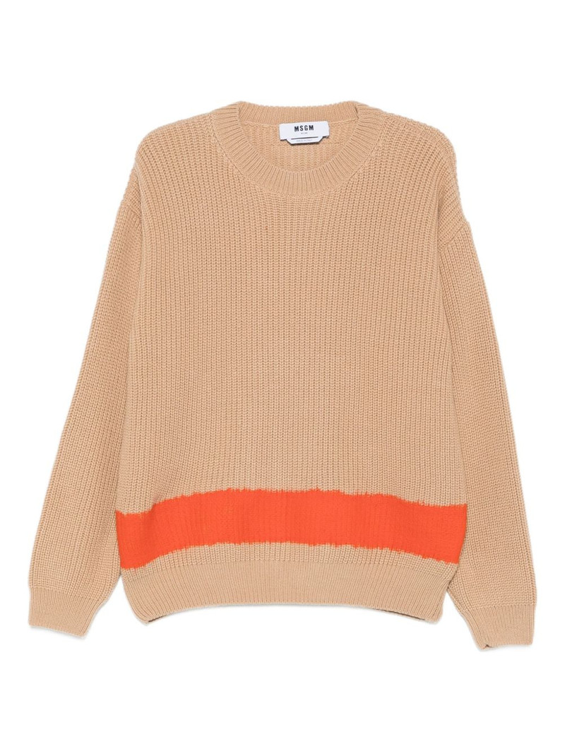 stripe-detail jumper 1