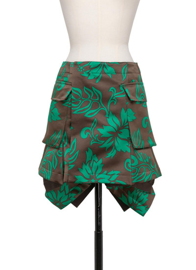 sacai Floral Print Skirt outlook