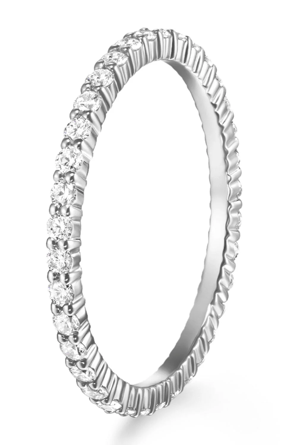 Sadie Eternity Band - White Gold - 1.5mm - 1