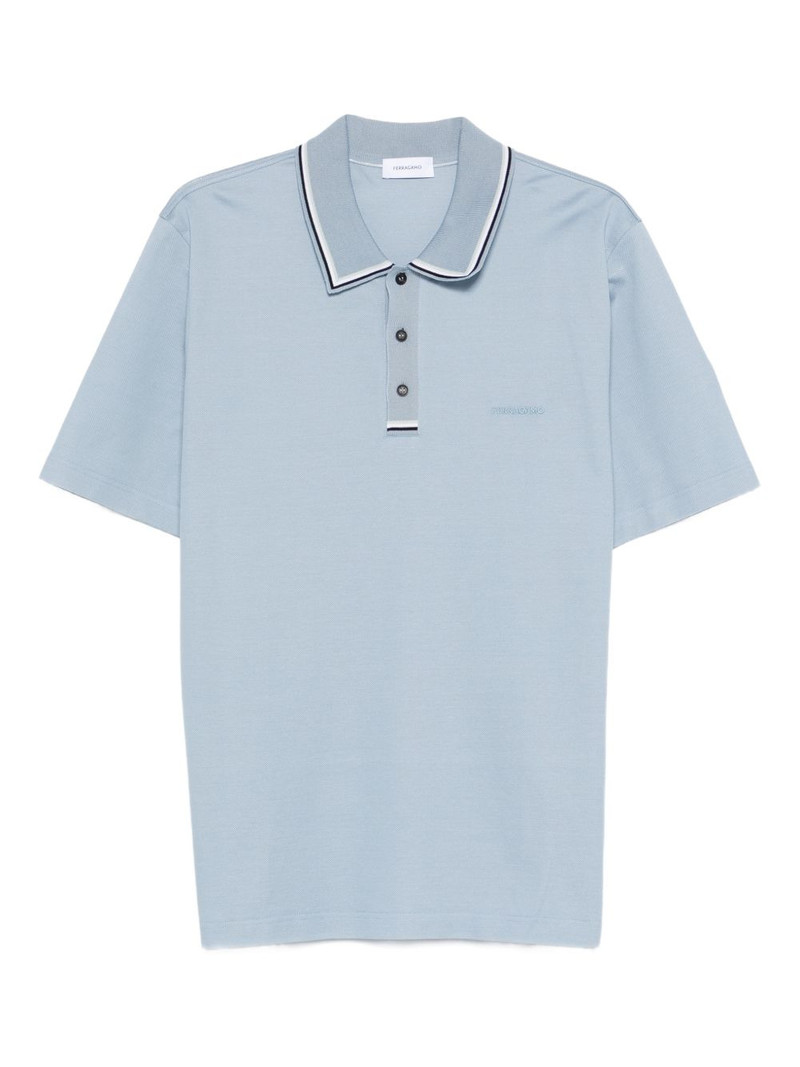 cotton detail polo shirt 1