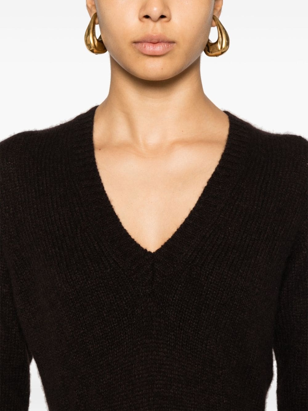 V-neck long-sleeve jumper - 5