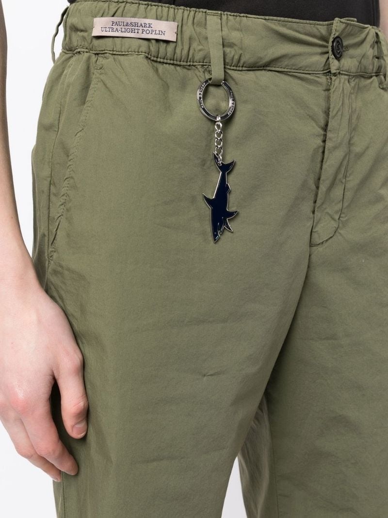 elasticated-waistband chino shorts - 5