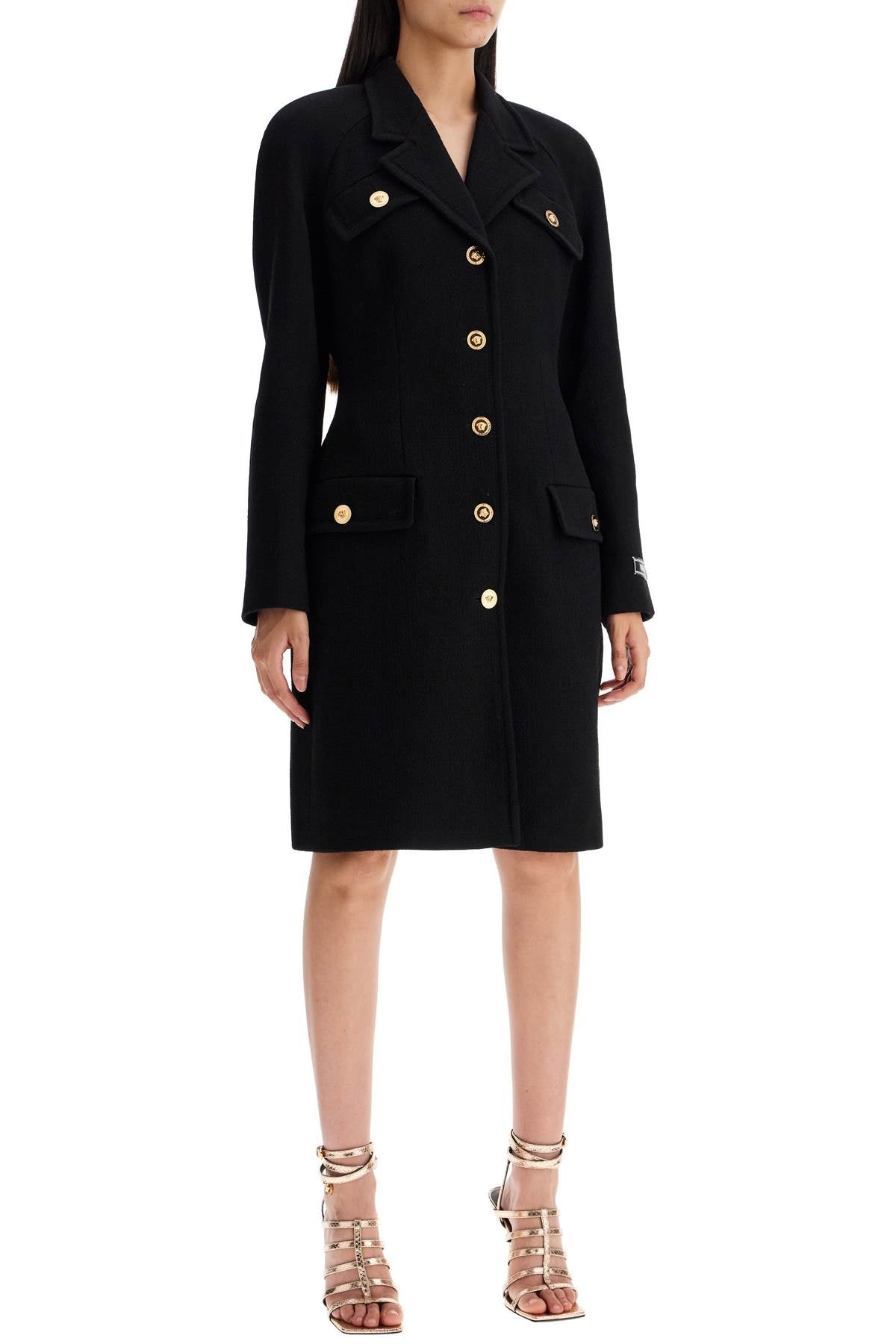 Versace Raglan Crepe Coat Women - 2