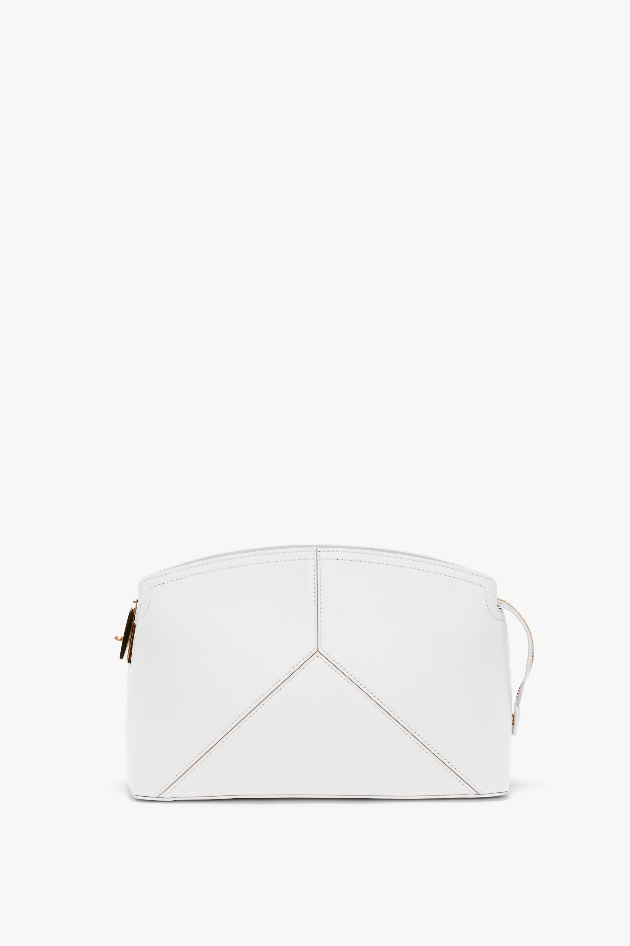 Exclusive Victoria Clutch Bag In White Leather - 6