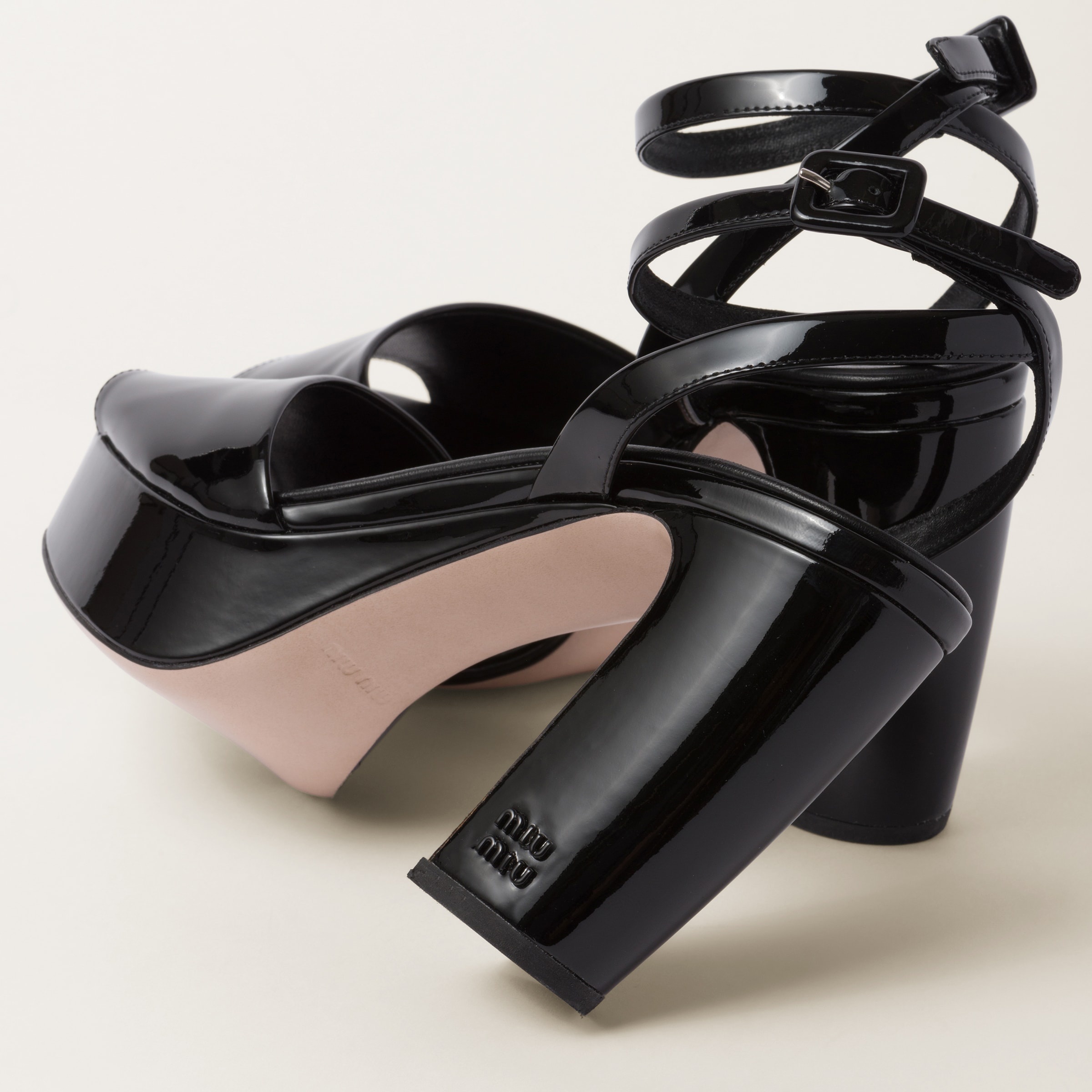 Patent leather platform sandals - 3