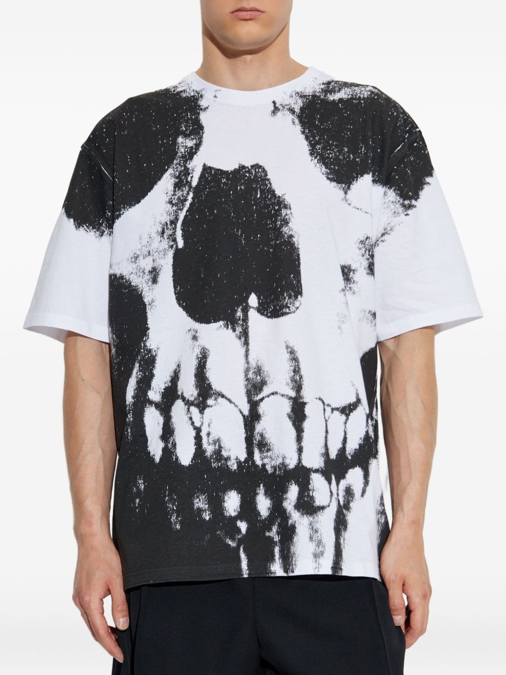 skull-print T-shirt - 3