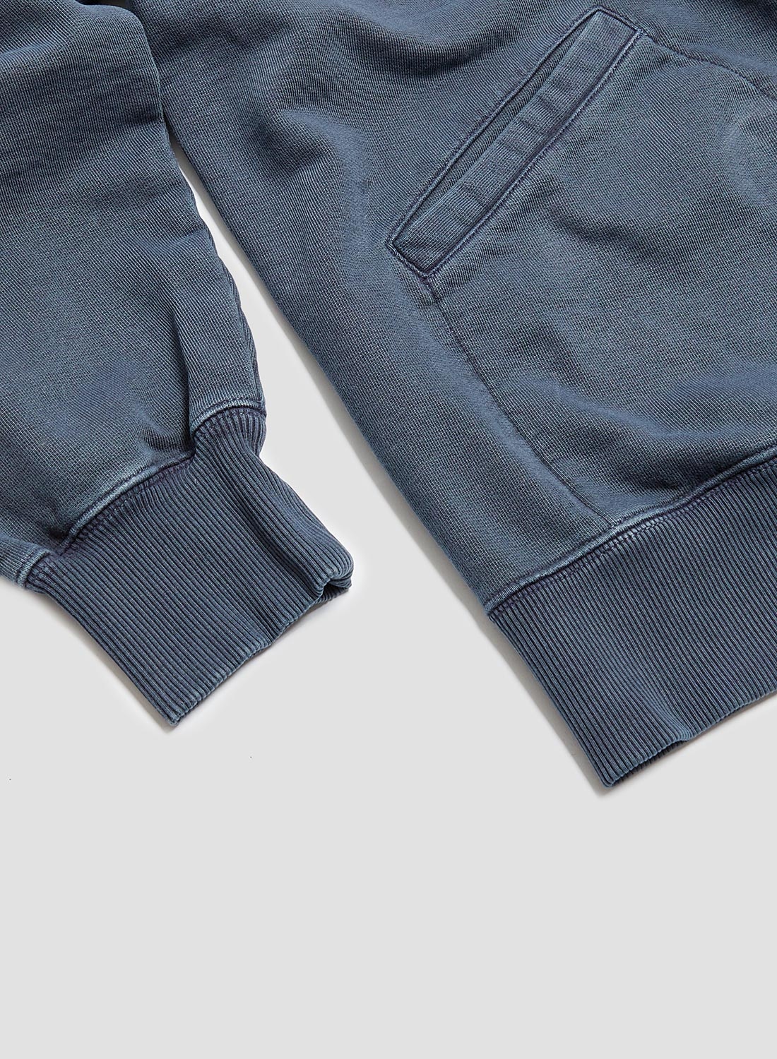Embroidered Arrow Zip Hoodie in Navy - 9
