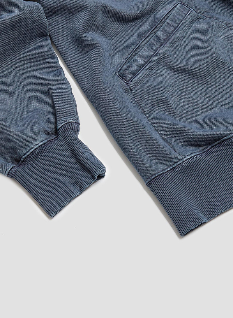 Embroidered Arrow Zip Hoodie in Navy 9