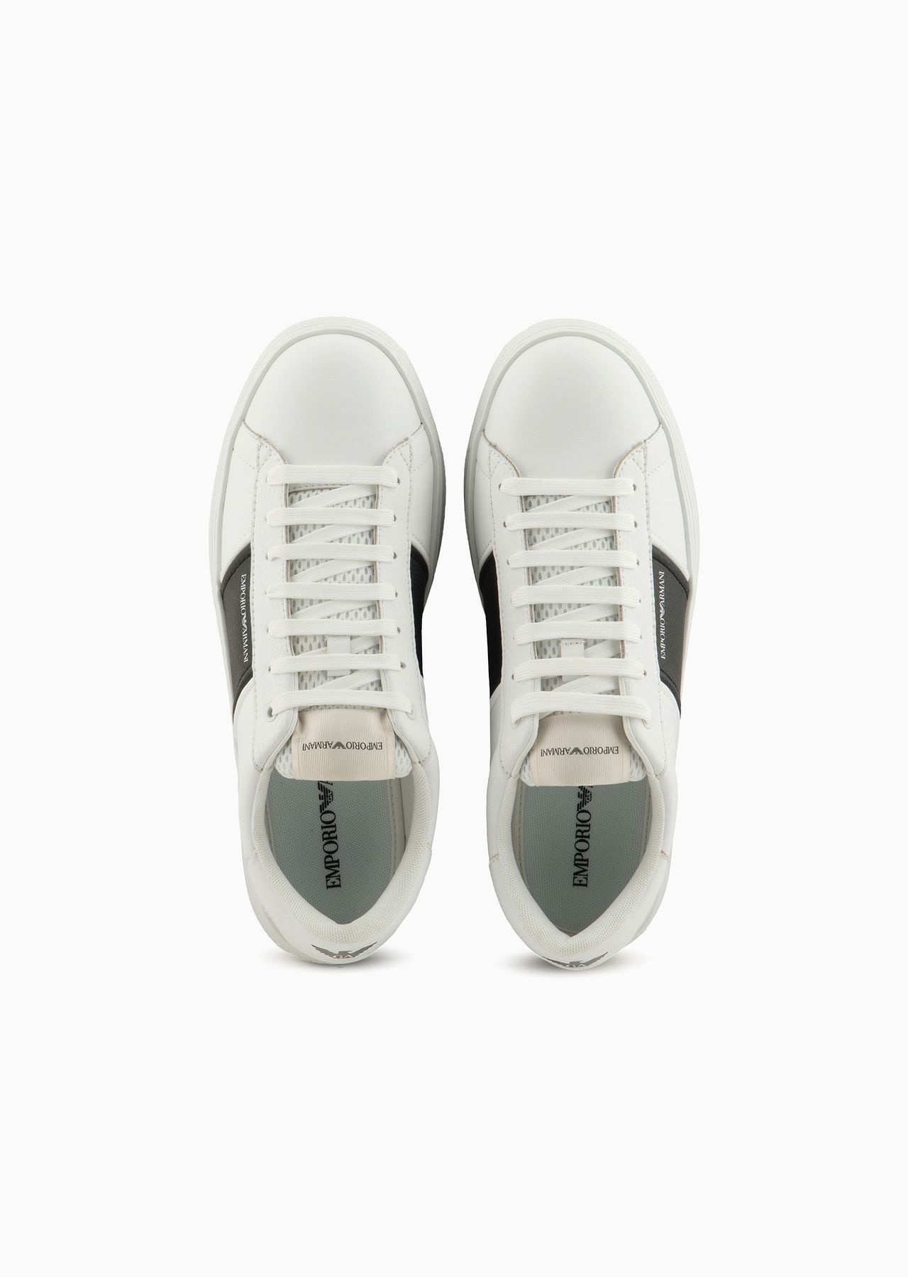 Leather sneakers with logo detail - 3