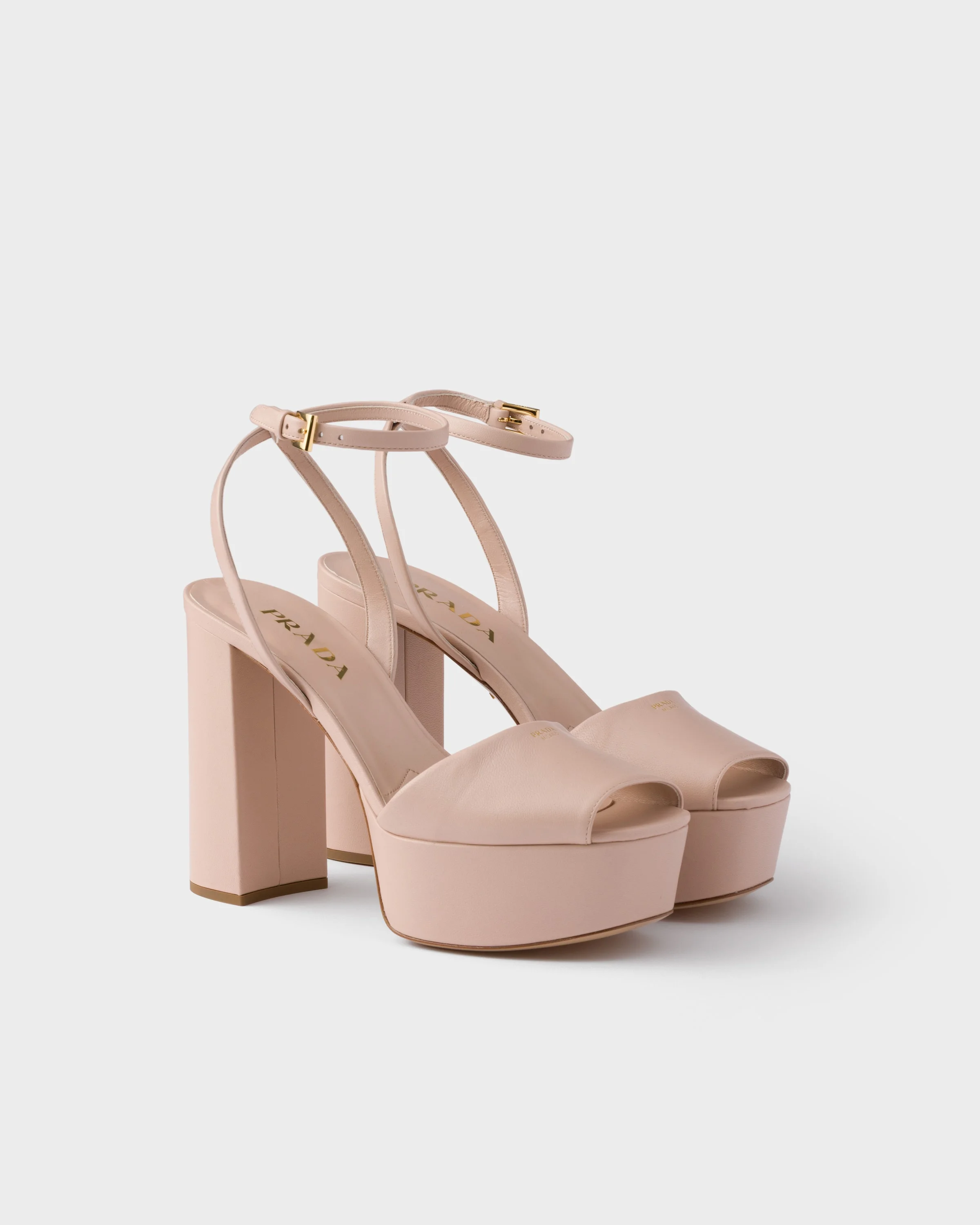Nappa leather platform sandals - 1