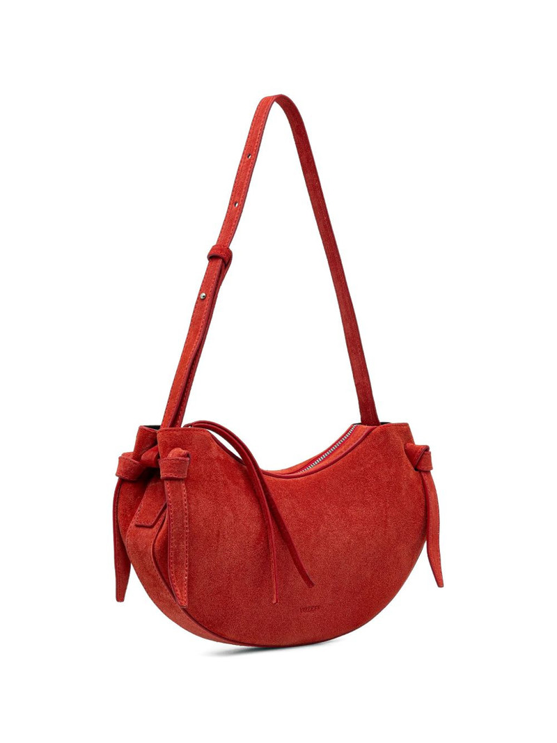 Yuzefi Fortune Cookie suede shoulder bag outlook