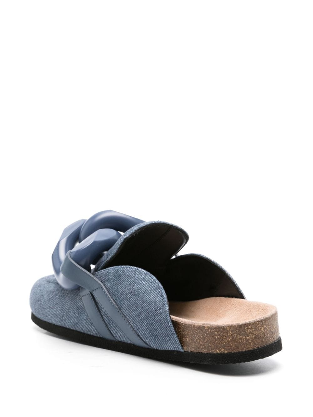 chain link-detail slippers - 3