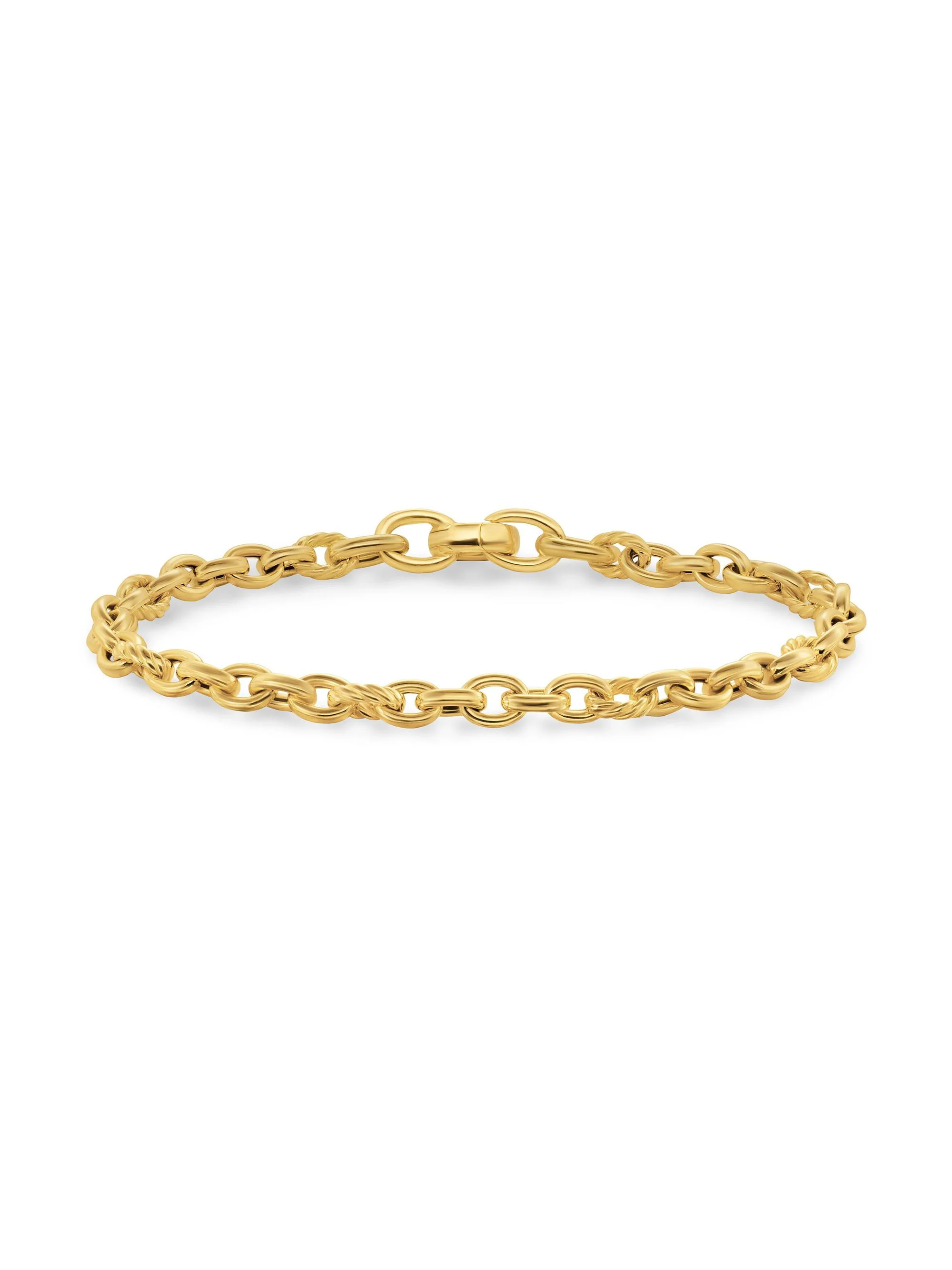 Women's DY Mercer Petite Chain Bracelet in 18K Yellow Gold, 4.5MM - Gold - 1