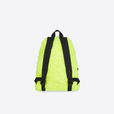 BALENCIAGA Women's Fluffy Xxl Backpack in Fluo Yellow outlook