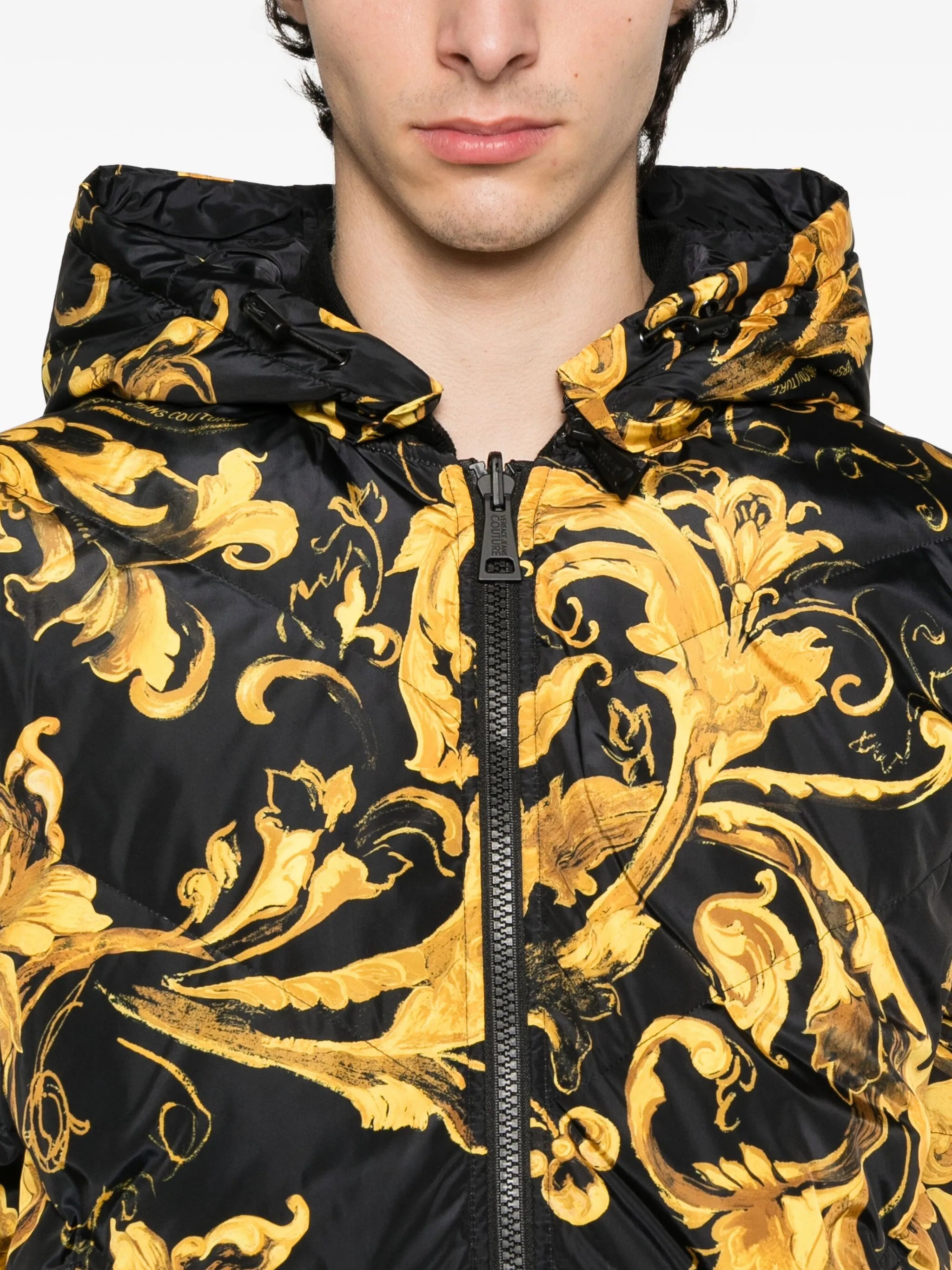 Versace Jeans Couture Baroque-print Hooded Jacket - 5