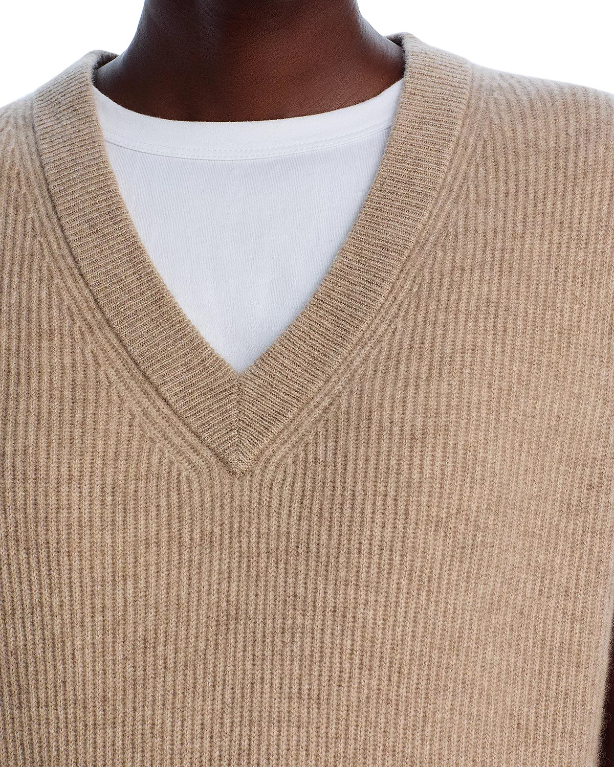 Cashmere Ribbed Vest - 4
