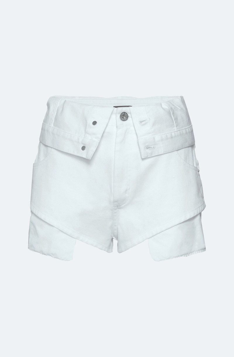 Stretch Cotton Twill Foldover Short 1