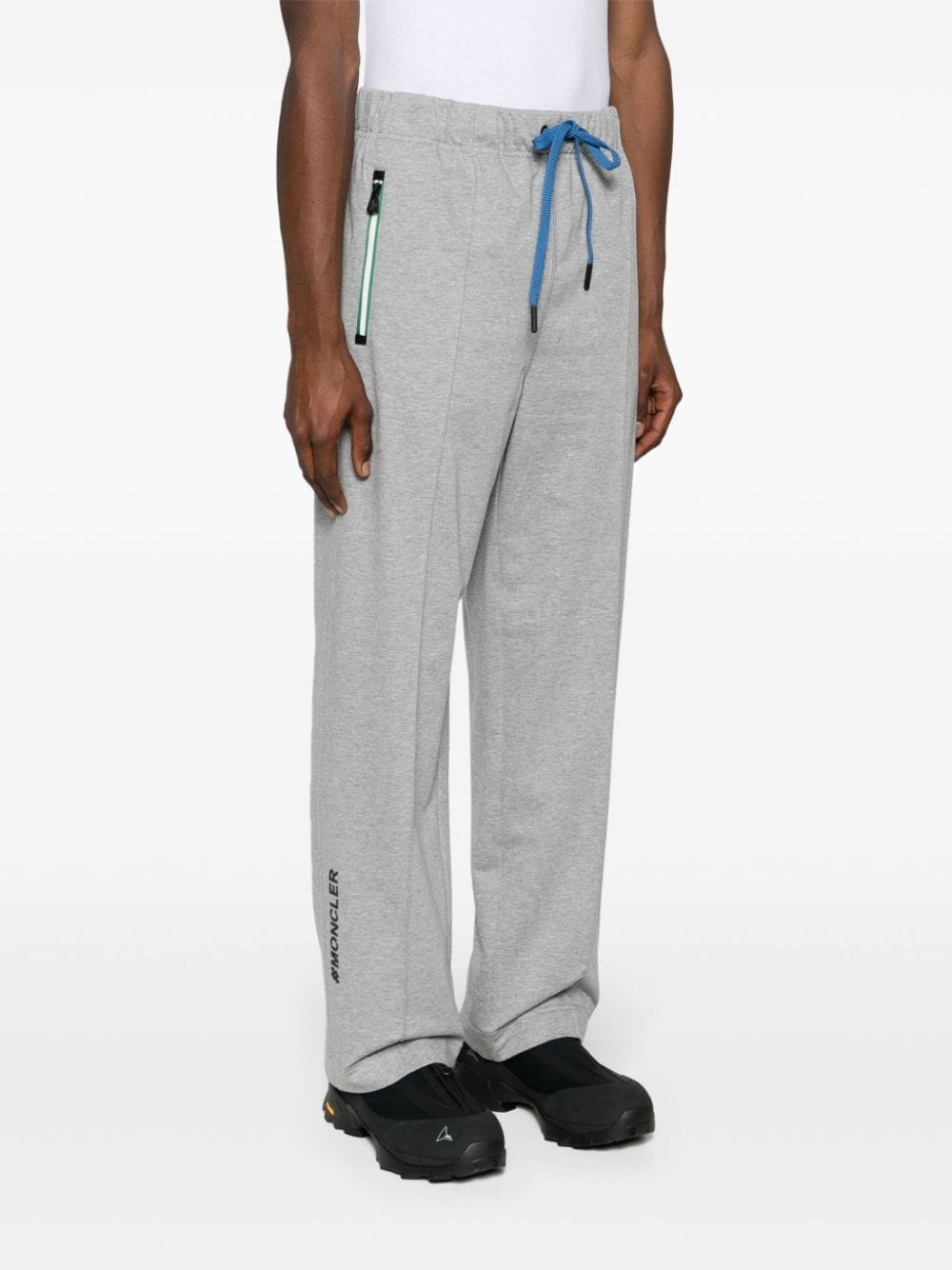 Moncler Grenoble logo-lettering cotton track pants | REVERSIBLE