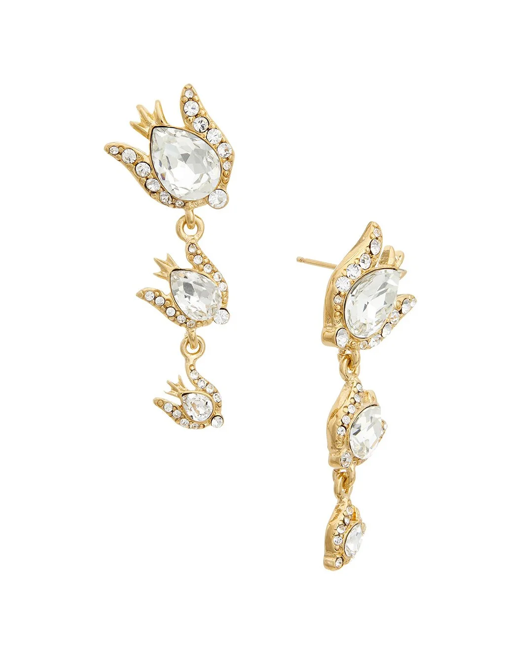 Oscar de la Renta Scramble Lines Earrings - 1