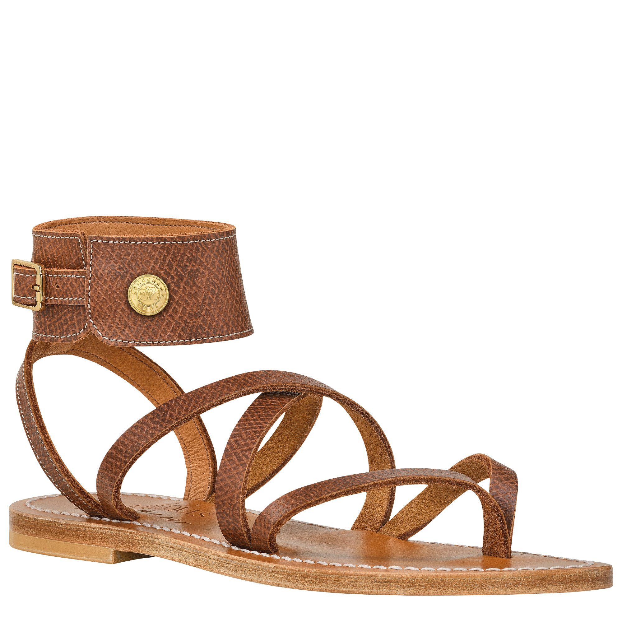 Longchamp x K.Jacques Sandals Brown - Leather - 3