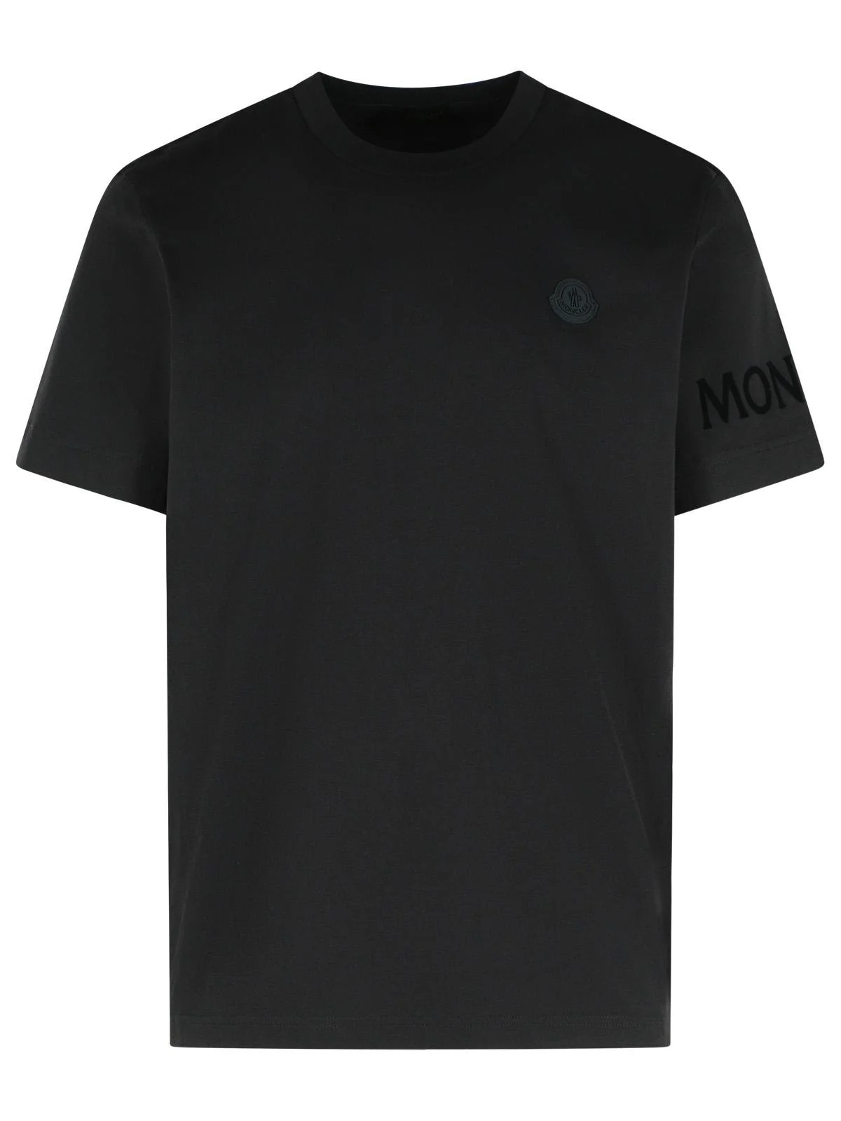 Moncler Black Cotton T-Shirt Men - 1
