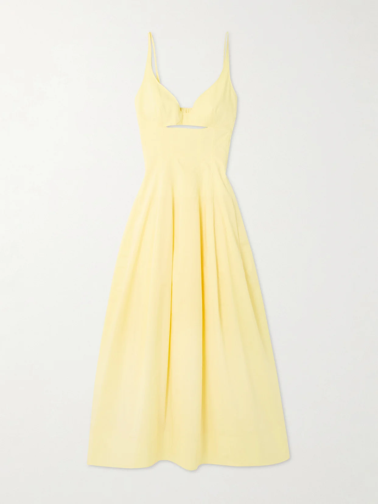 Maddy Cutout Cotton-blend Midi Dress - 1