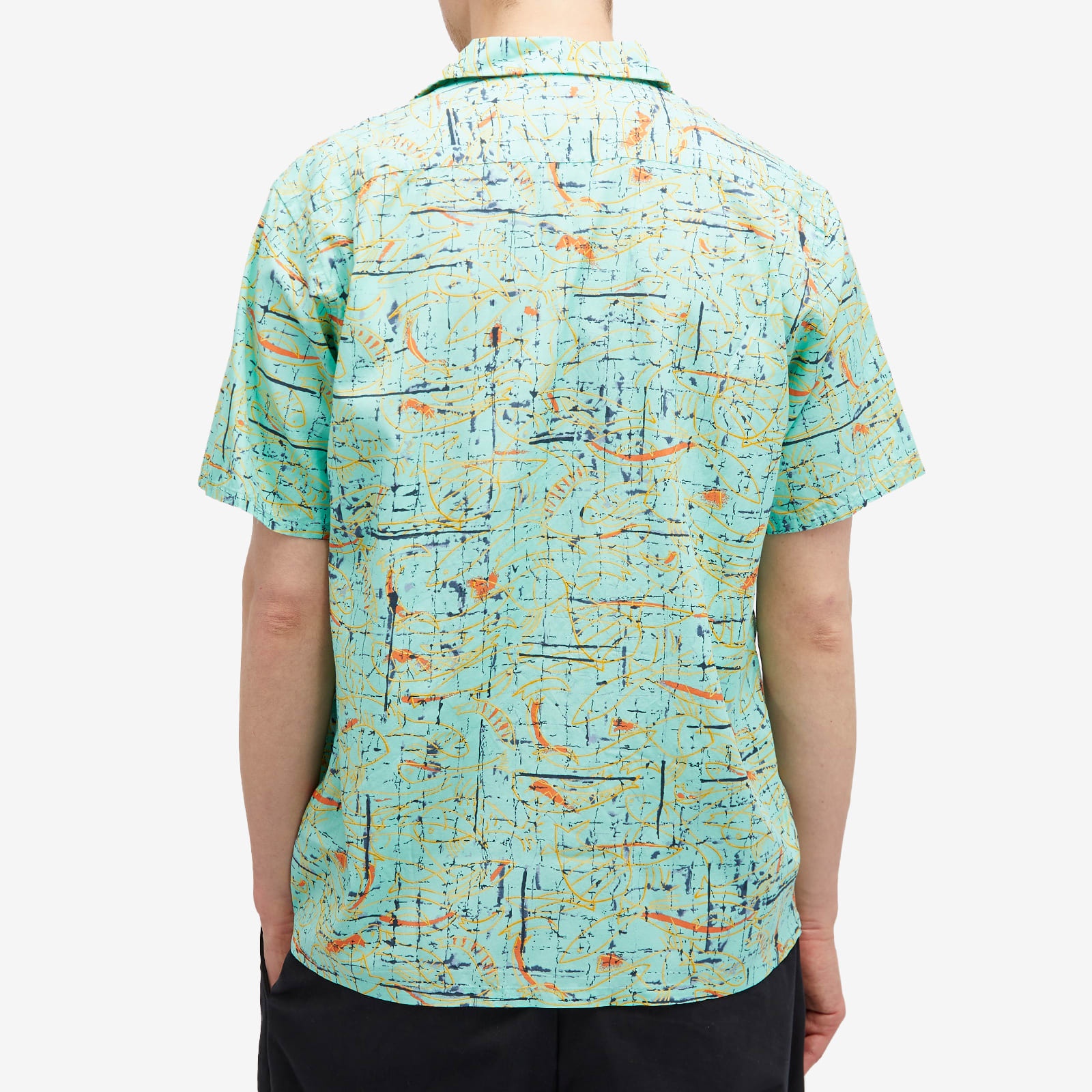 Beams Plus Open Collar Rayon Print Shirt - 3