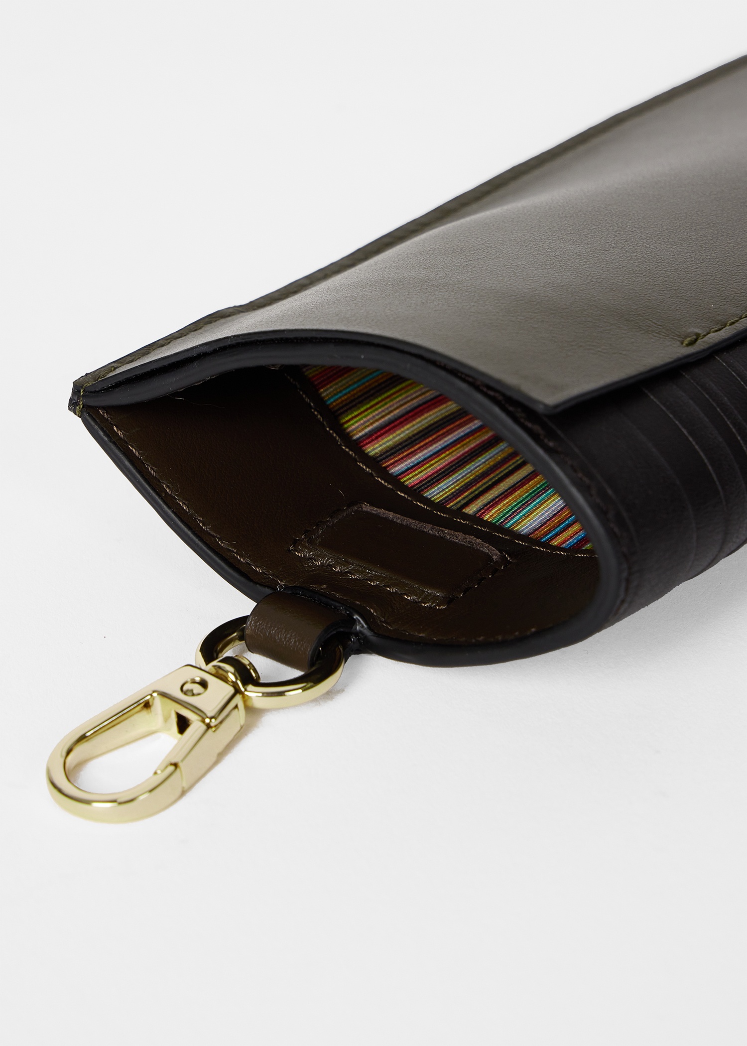 Leather 'Shadow Stripe' Sunglasses Case - 3