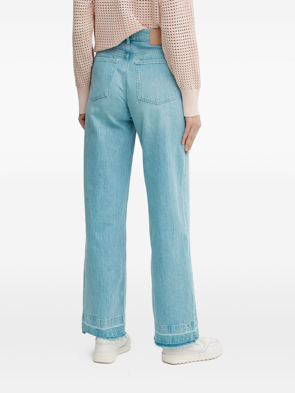 frayed-hem jeans - 3