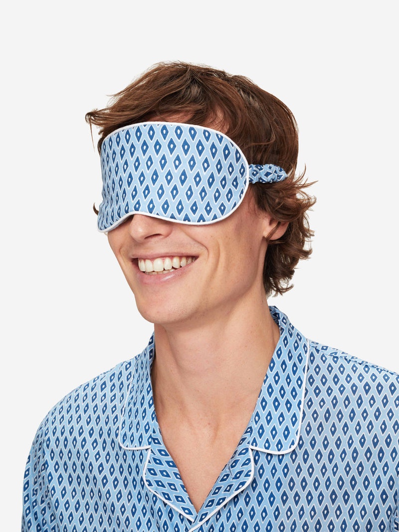 Eye Mask Nelson 87 Cotton Batiste Blue - 5