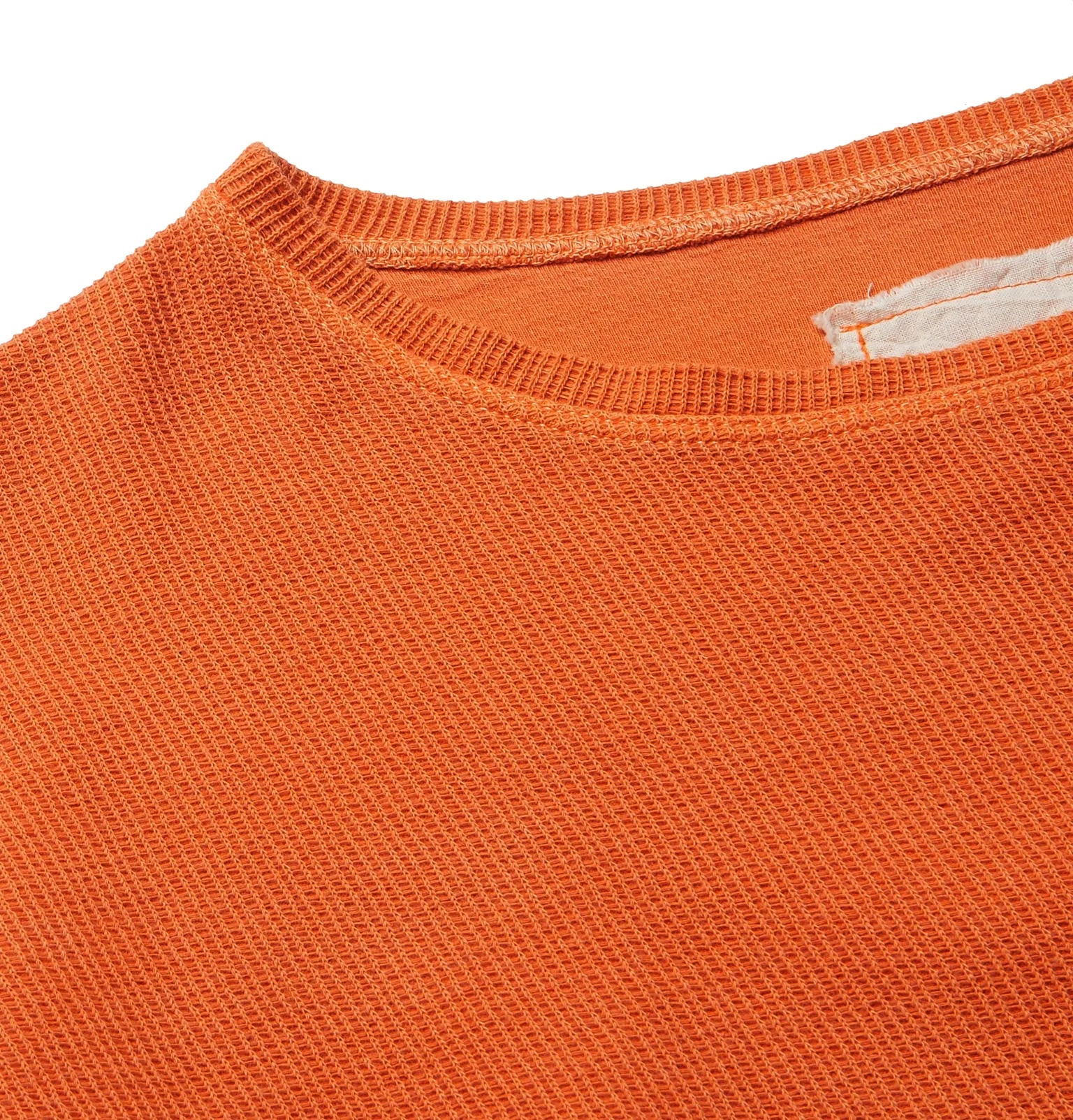 Waffle-Knit Cotton-Blend Jersey T-Shirt - 5