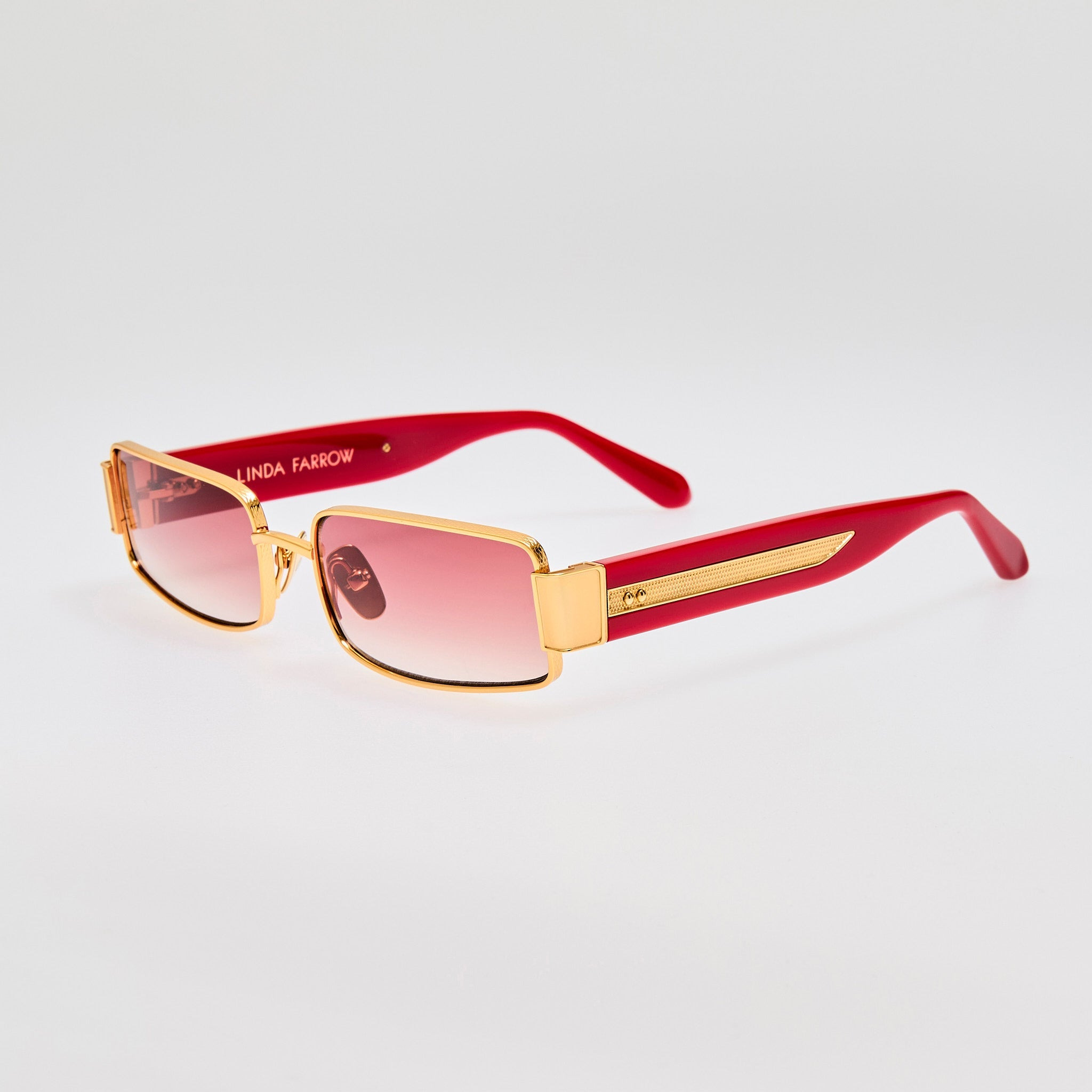 Kaia Sunglasses in Red and Gold - 2