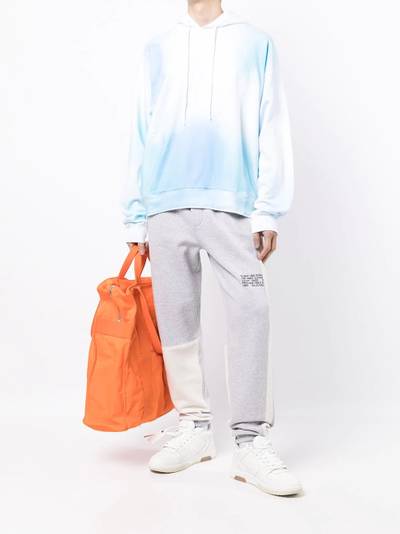 Off-White debossed logo tie-dye hoodie outlook