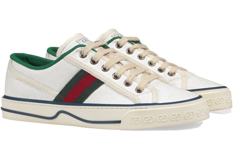 (WMNS) Gucci Tennis 1977 'White Mini GG' 606110-99W90-9085 - 2