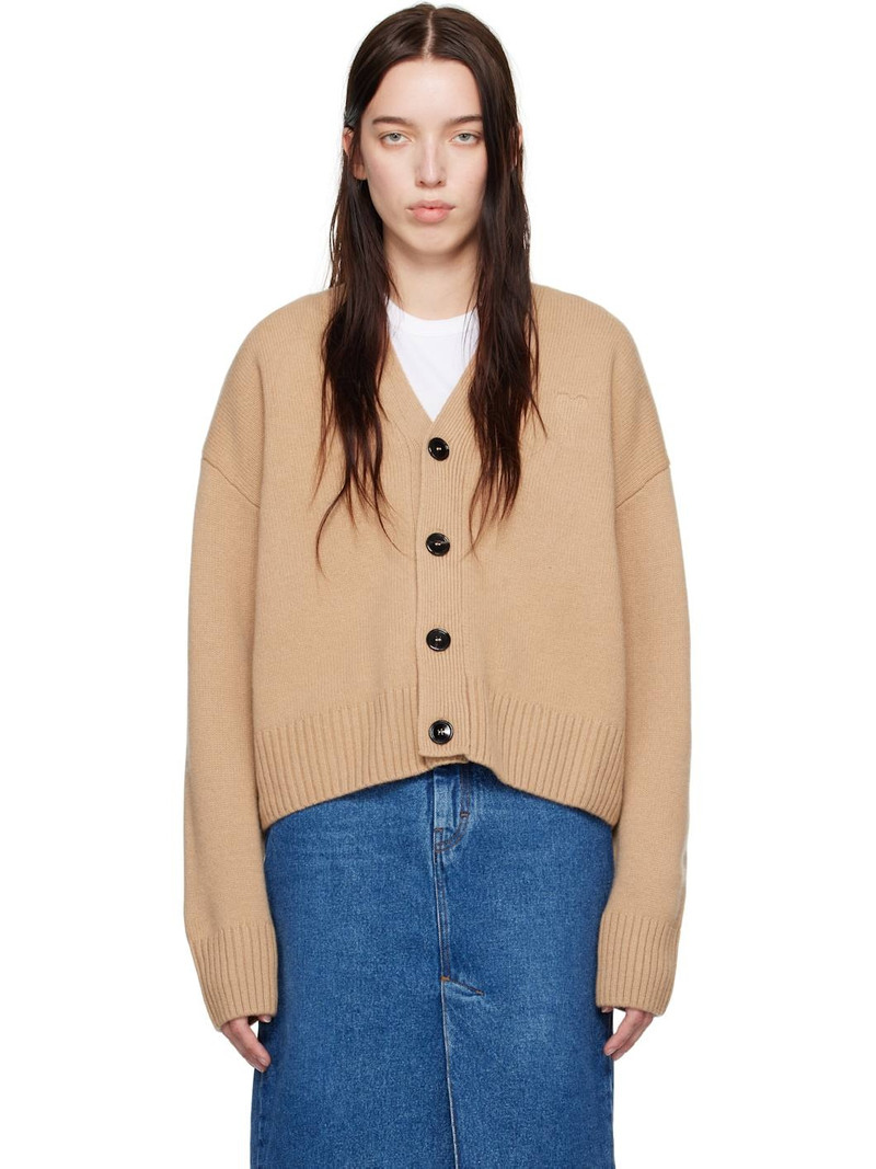 양모 cashmere v 목 카디건 1