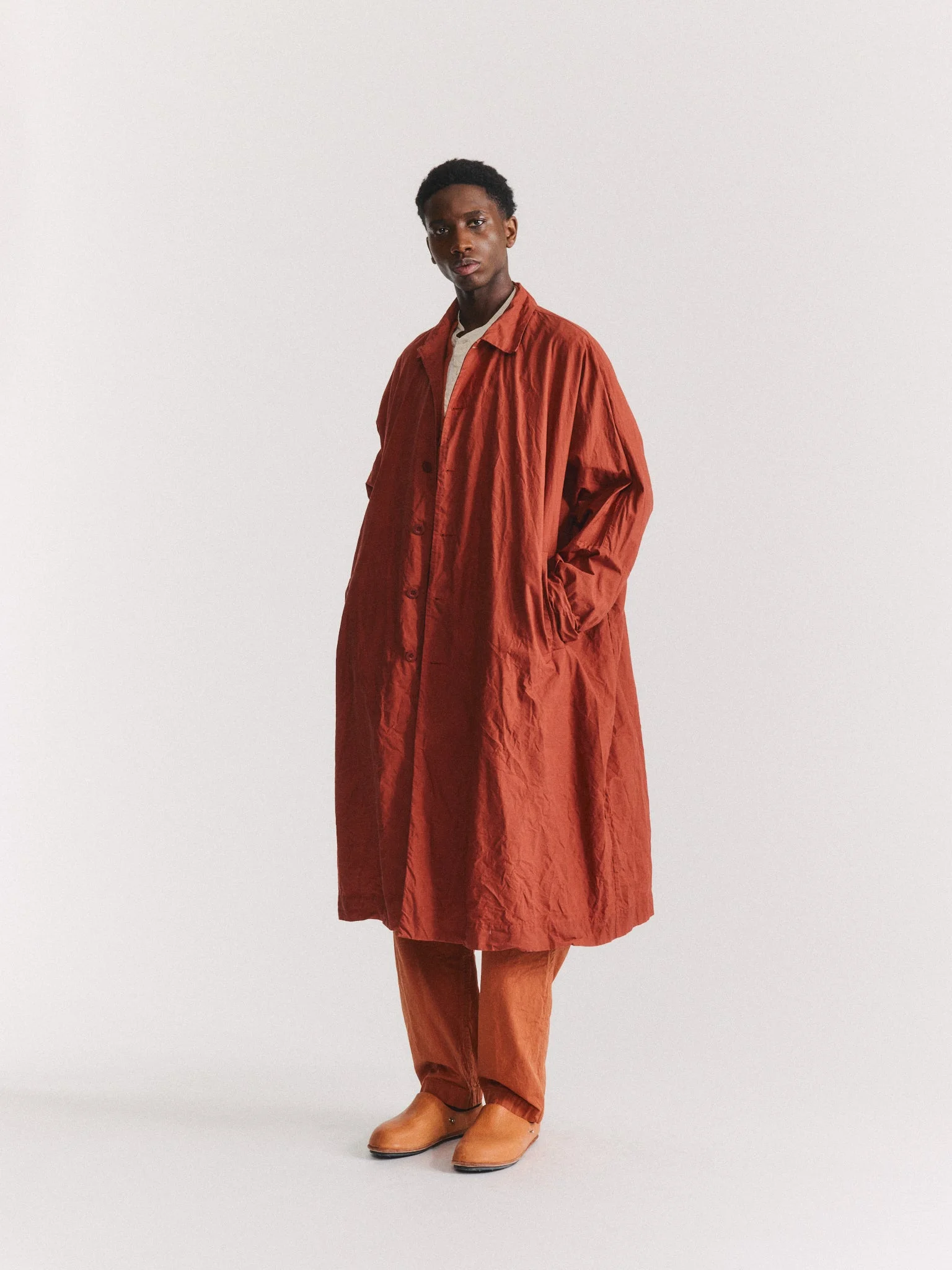 2PCS COAT - L WAX - TERRACOTTA - 1