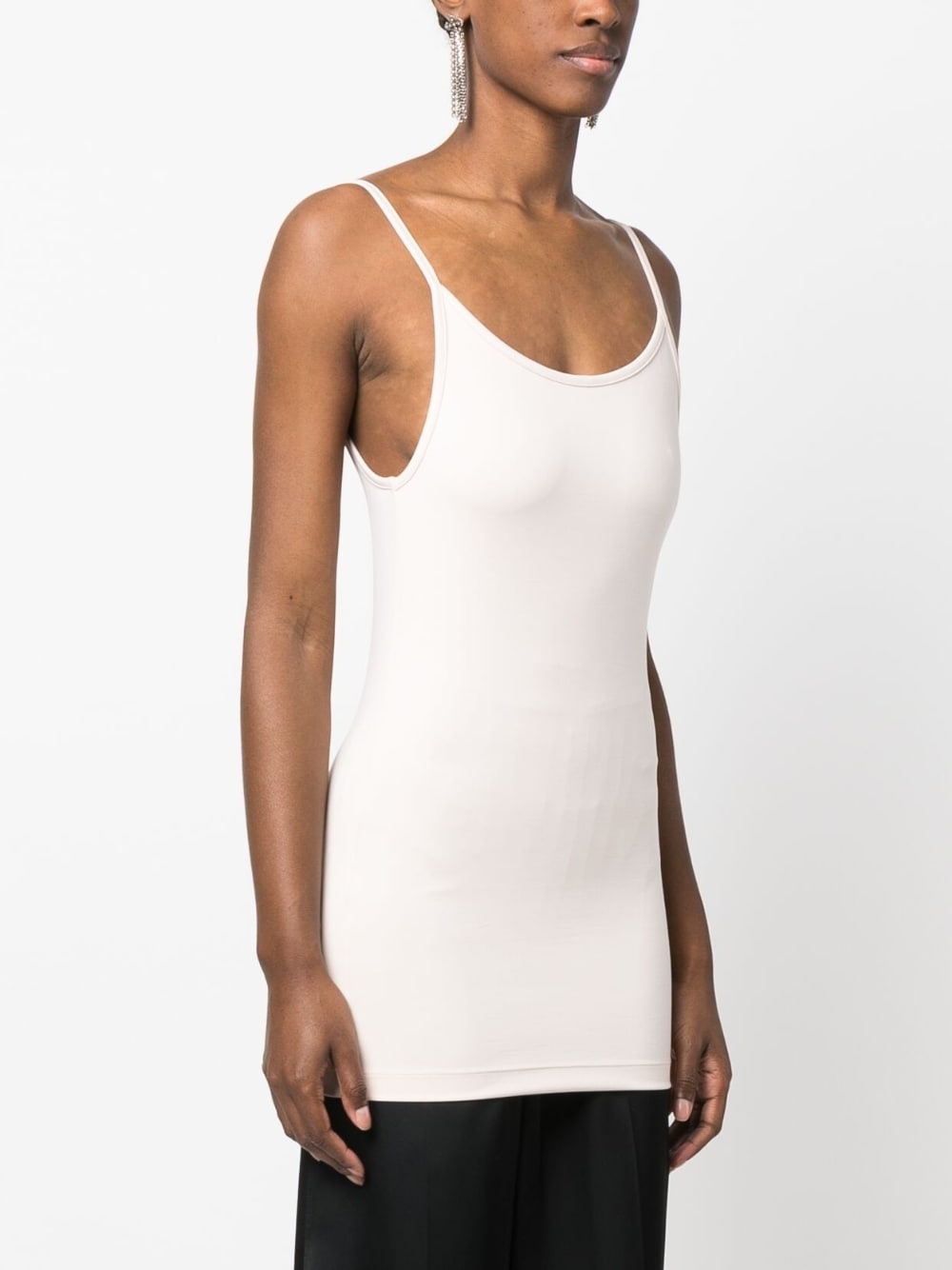【MM6】NUMBER LOGO OPEN DETAIL SLEEVELESS T-SHIRT MM6 Maison Margiela Kids numbers-logo Cotton Jersey Tank Top