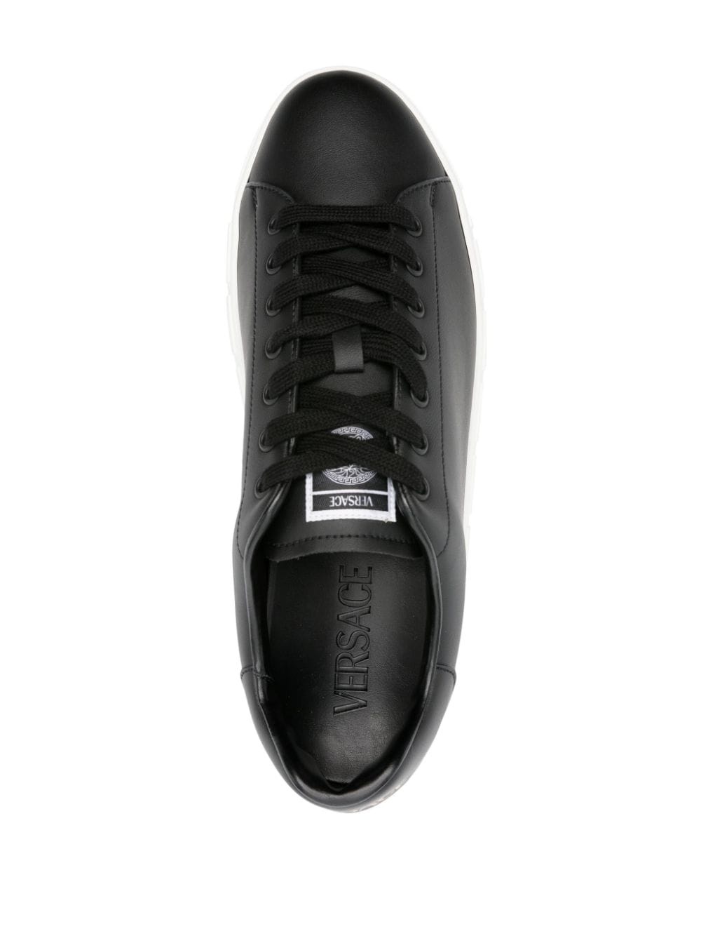Greca leather sneakers - 4